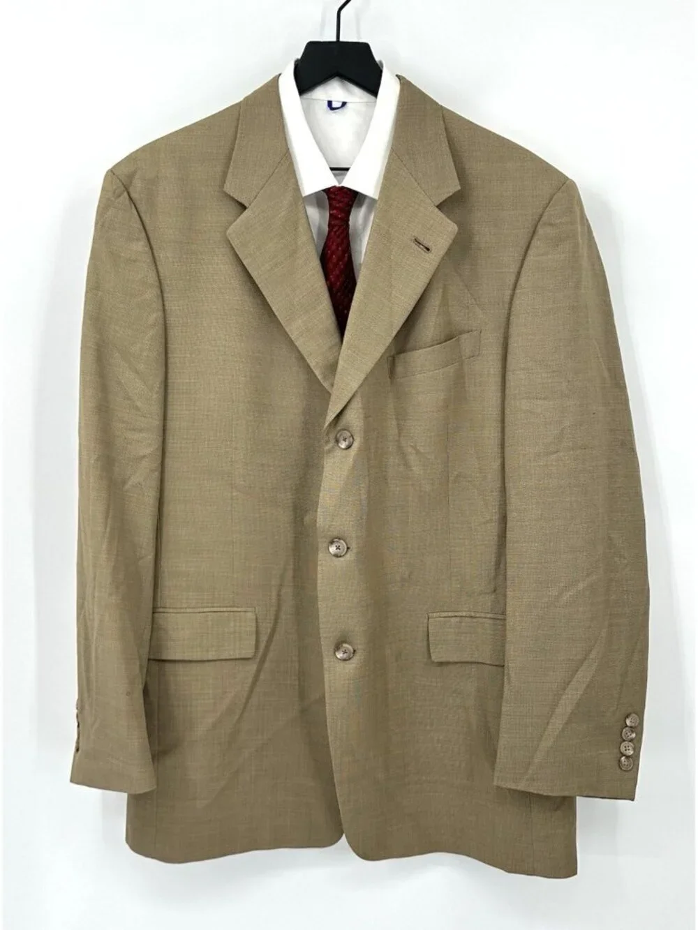 vintage 90s HART SCHAFFNER MARX GOLD TRUMPETER jacket blazer 44L worsted wool
